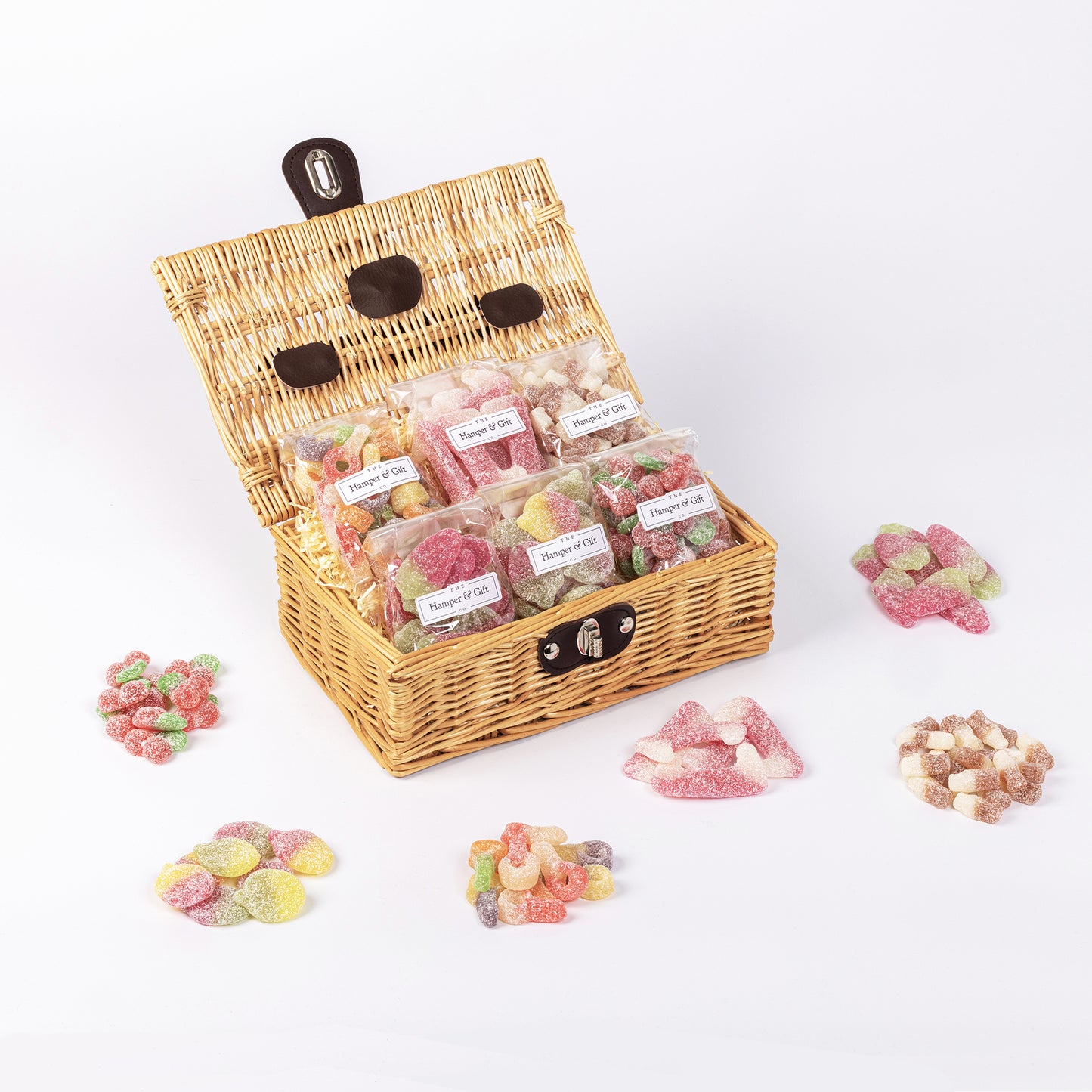 ittle Fizzy Sour Vegan Sweet Hamper filled with 6 different sweets